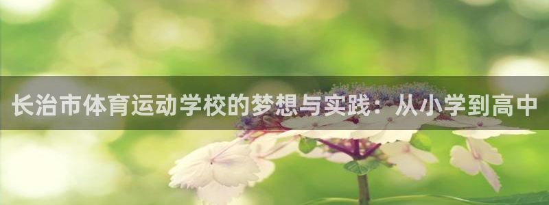 意昂5Kgame3注册：长治市体育运动学校的梦想与实践：从小学到高中